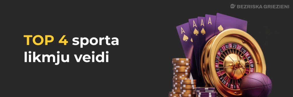 TOP 4 sporta likmju veidi