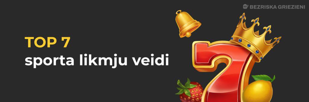 Top 7 sporta likmju veidi