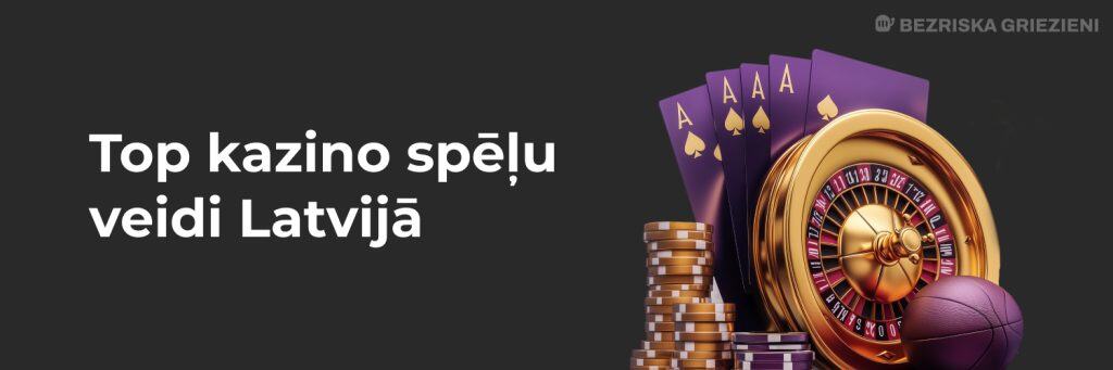 Top kazino spēļu veidi Latvijā